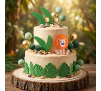 Lion Birthday Decorations Safari Animal Cake Toppers Safari Cake Topper