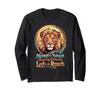 Lion Blessed By Yahuah Loved By Yahusha Led Ruach Tee Long Sleeve T-Shirt