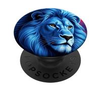 LION BLUE FACE HEAD LIONS PopSockets Adhesive PopGrip