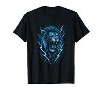 Lion Blue Fierce Roar T-Shirt