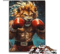 Lion Boxer Puzzles 1000 Pieces for Teenagers, Challenging Game for Is Ideal As A Gift for The Whole Family (50x75cm)