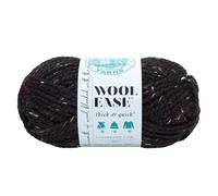 Lion Brand Yarn 640-155 Wool-Ease Thick and Quick Yarn, Obsidian, Acrylic, Multicolour, 4.44x8.8x4.44 cm