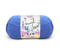 Lion Brand Acrylic Pound of Love Baby Yarn-Denim