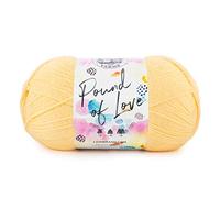 Lion Brand Acrylic Pound of Love Baby Yarn-Honey Bee