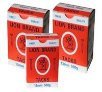 Lion Brand Blued Cut Tacks - 15mm Fine 500g Box for Upholstery and Crafts