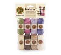 Lion Brand Bonbons Yarn 8/Pkg-Nature,Multi,8 x 28 yd/26 m