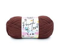 Lion Brand Yarn Pound of Love, Value Yarn, Large Yarn for Knitting and Crocheting, Craft Yarn, Cinnabar