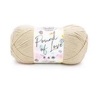 Lion Brand Pound of Love Yarn-Sugar Cookie