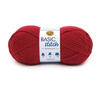 Lion Brand Yarn 201-113 Basic Stitch Premium Yarn, Garnet