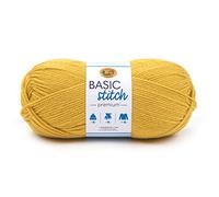 Lion Brand Yarn 201-158 Basic Stitch Premium Yarn, Saffron