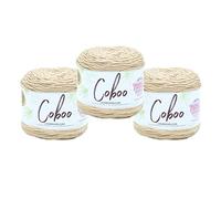 Lion Brand Yarn (3 Pack) Coboo Bamboo Yarn, Beige