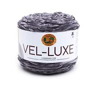 Lion Brand Yarn 536-150 Vel-Luxe Yarn, Charcoal