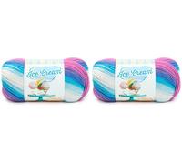 Lion Brand Yarn 923-215 Ice Cream Yarn, Moon Mist (Pack of 2)