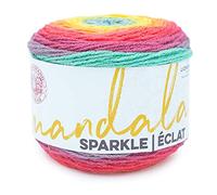 Lion Brand Yarn , 94 Acrylic/6 Percent Metallic Poly,Multicolor (Crux),One Size