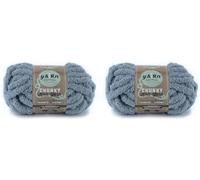 Lion Brand Yarn 951-148 AR Workshop Chunky Knit Yarn, Fog (Pack of 2)