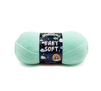 Lion Brand Yarn Baby Soft, DK Weight Acrylic Blend Yarn for Knitting, Crochet, and Crafts, Mint, 1 Pack