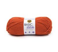 Lion Brand Yarn, Basic Stitch Anti-Pilling Worsted Weight Yarn for Knitting, Crochet, and Crafts, Pumpkin, 1 Pack, Acrylic Fiber for Cozy Blankets, Easy-Care Jumpers, and Handmade Scarves