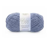 Lion Brand Yarn Chenille Appeal, Cozy Aran Weight Yarn for Knitting, Crochet, and Crafts, Blue Granite, 1 Pack