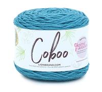 Lion Brand Yarn Coboo, Soft Cotton Blend Yarn for Knitting and Crochet, Denim, 1 Pack