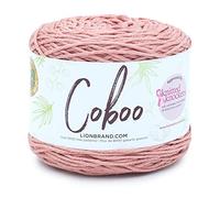 Lion Brand Yarn Coboo, Soft Cotton Blend Yarn for Knitting and Crochet, Mauve, 1 Pack