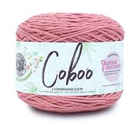 Lion Brand Yarn Coboo, Soft Cotton Blend Yarn for Knitting and Crochet, Terracotta, 1 Pack