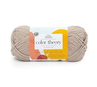 Lion Brand Yarn Color Theory, Soft, Worsted Weight Acrylic Yarn for Knitting, Crochet, and Crafts, Bone, 1 Pack