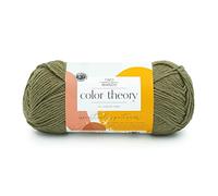 Lion Brand Yarn Color Theory, Soft, Worsted Weight Acrylic Yarn for Knitting, Crochet, and Crafts, Caper, 1 Pack, Green