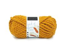 Lion Brand Yarn Company (1-Pack) Touch of Alpaca Thick & Quick Yarn, Mango Chutney