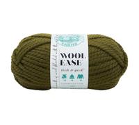 Lion Brand Yarn Company 1-Piece Wool-Ease Thick and Quick, Cilantro | Super Bulky Wool Acrylic Blend Fiber for Soft Hats, Sweaters, Chunky Blankets, Yarn for Crochet, Knitting, Crafts, Weaving