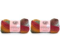 Lion Brand Yarn Company 100 g 100 Percent Acrylic Landscapes Yarn Ball, Desert Spring, 545-204,10.25 x 10.25 x 19.78 cm (Pack of 2)