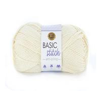 Lion Brand Yarn Company 202-098 Basic Stitch Anti Pilling Yarn, Ecru, One Skein