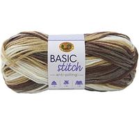 Lion Brand Yarn Company 202-201 Basic Stitch Anti Pilling Yarn, Precious Stone, One Skein