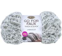 Lion Brand Yarn Company 324-210 Go for Faux Thick & Quick Bonus Bundle Yarn, Husky, One Skein