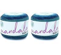 Lion Brand Yarn Company 526-205 Mandala Baby Yarn, Echo Caves, One Skein (Pack of 2)