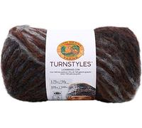 Lion Brand Yarn Company 934-207 Turnstyles Yarn, Peat, One Skein