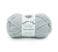 Lion Brand Yarn Company Yarn, Polyester, Quiet Grey, 1 Pack