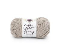 Lion Brand Yarn Cotton Hemp Soft, Durable Yarn for Crochet and Knitting, 1 Pack, Mineral