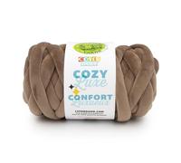 Lion Brand Yarn, Cover Story Cozy Luxe Blanket Yarn for Knitting and Crochet, Brown, 1 Pack