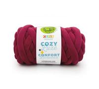 Lion Brand Yarn, Cover Story Cozy Luxe Blanket Yarn for Knitting and Crochet, Burgundy, 1 Pack