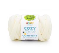 Lion Brand Yarn, Cover Story Cozy Luxe Blanket Yarn for Knitting and Crochet, Cream, 1 Pack