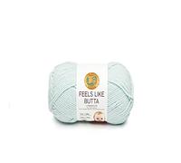 Lion Brand Yarn 215-106 Feels Like Butta Yarn, Ice, One Skein