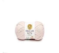 Lion Brand Yarn Feels Like Butta, Soft, Worsted Weight Yarn for Knitting, Crochet, and Crafts, Pink, 1 Pack