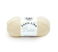 Lion Brand Yarn Feels Like Butta Yarn, Polyester, Lemon, One Size