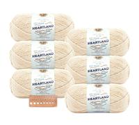 Lion Brand Yarn - Heartland - 6 Pack with Needle Gauge (Acadia)