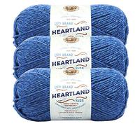 Lion Brand Yarn Heartland Yarn for Crocheting, Knitting, and Weaving, Multicolor Yarn, 3-Pack, Olympic