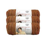 Lion Brand Yarn Homespun Yarn, Soft Bulky Yarn for Knitting, Crocheting, and Crafting, 3 Pack, Wildfire