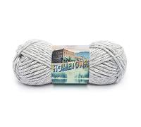Lion Brand Yarn 135-225 Hometown USA Yarn, Acrylic, Springfield Silver, 1 Pack