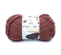 Lion Brand Yarn Hue+Me, Soft, Bulky Wool Blend Yarn for Knitting, Crochet, and Crafts, Love Song, 1 Pack