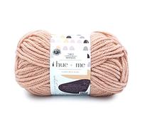 Lion Brand Yarn Hue+Me, Soft, Bulky Wool Blend Yarn for Knitting, Crochet, and Crafts, Rosewater, 1 Pack
