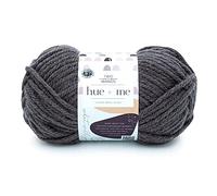 Lion Brand Yarn Hue+Me, Soft, Bulky Wool Blend Yarn for Knitting, Crochet, and Crafts, Shadow, 1 Pack